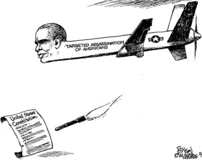 President Obama loves to murder and assassinate people with drones