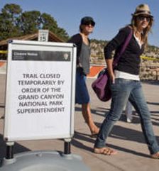 Grand Canyon trails closed for exclusive use of the American Emperor and family